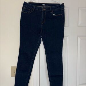 Old Navy Women's Skinny Jeans - Dark Blue